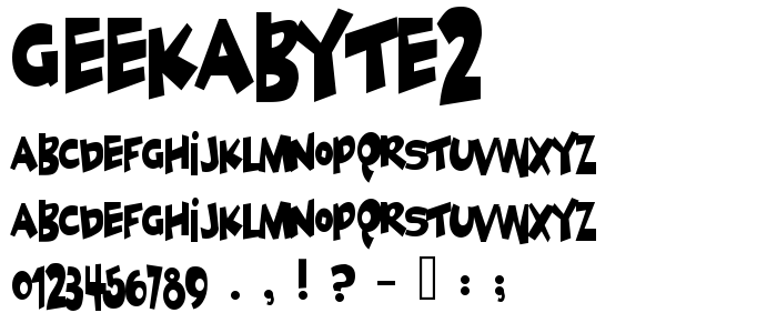 Geekabyte2 font