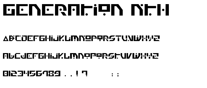 Generation_Nth font