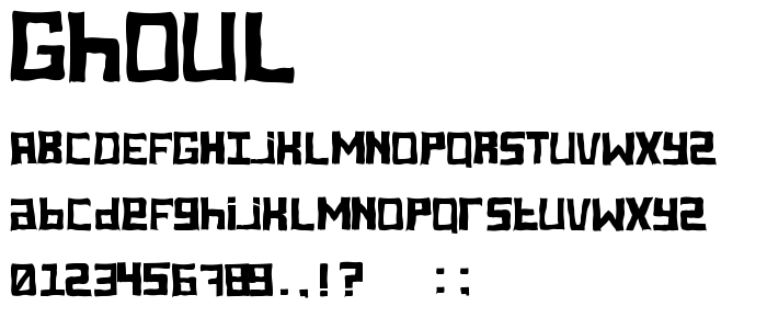 Ghoul font