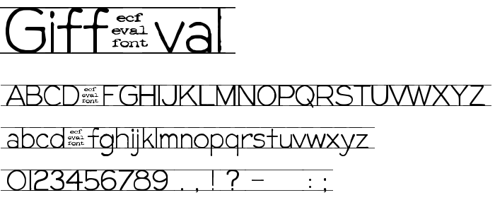 Giffeval font