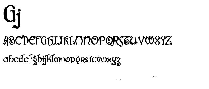 Gj font