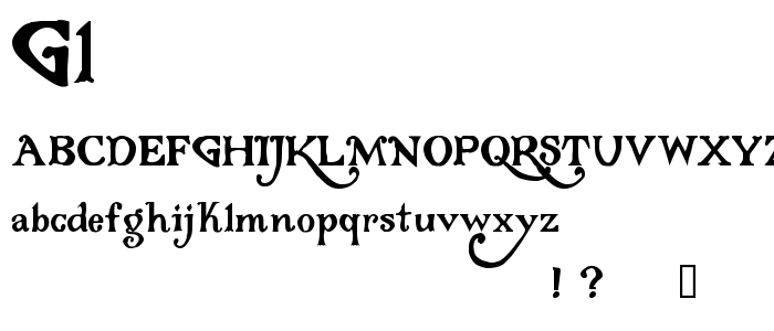 Gl font