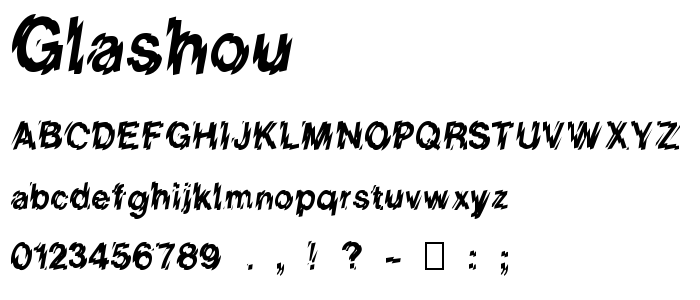 Glashou font