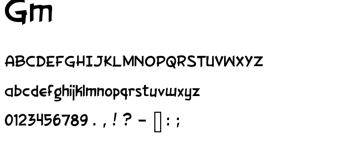 Gm font