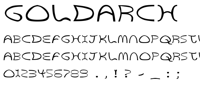 Goldarch font