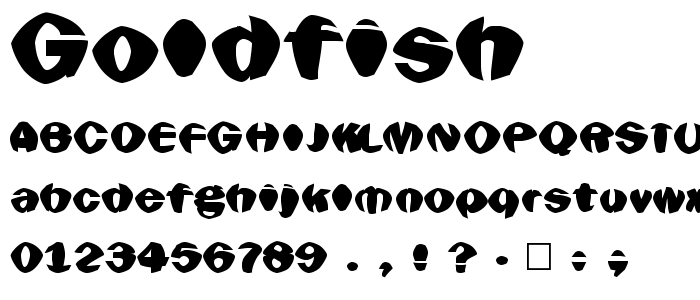 Goldfish font