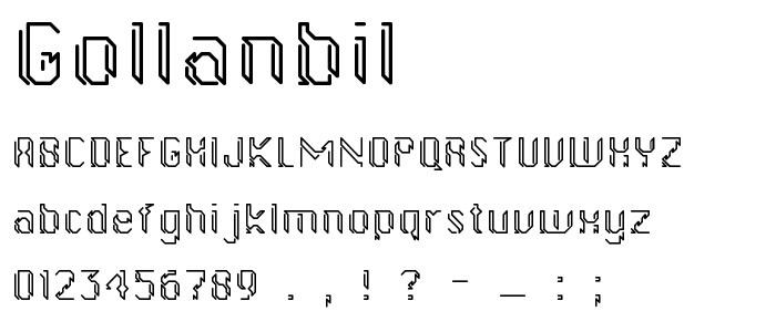 Gollanbil font