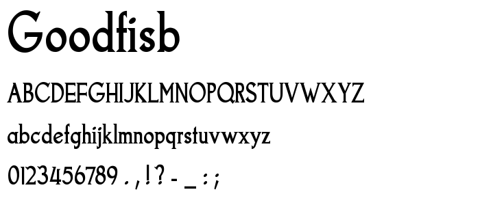 Goodfisb font