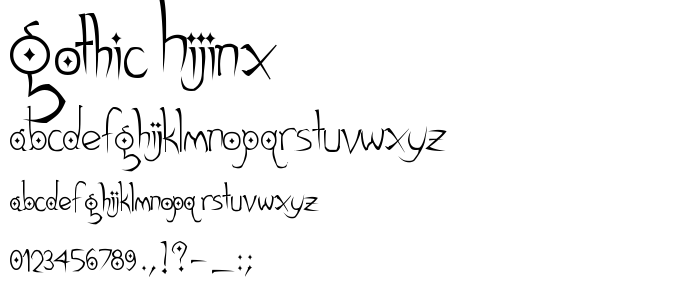 Gothic_Hijinx font