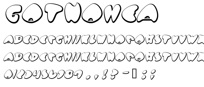 Gotnohea font