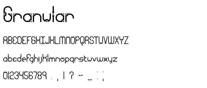 Granular font