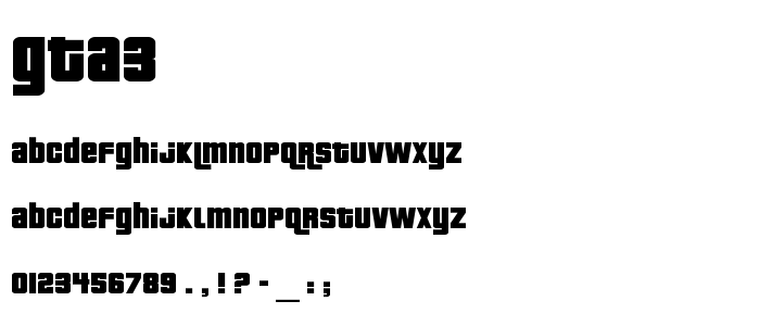 GTA Font Free Download