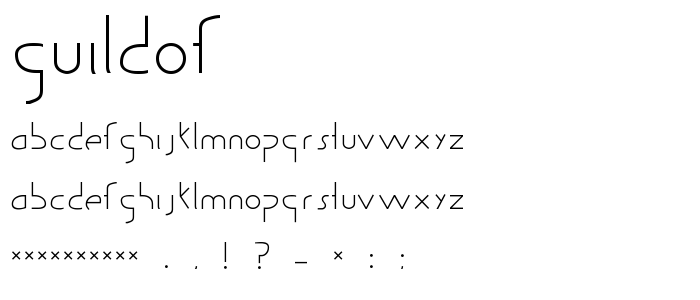 Guildof font