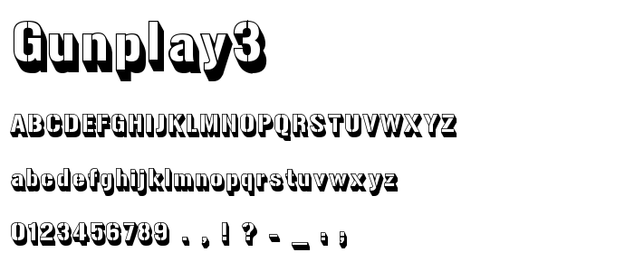 Gunplay3 font