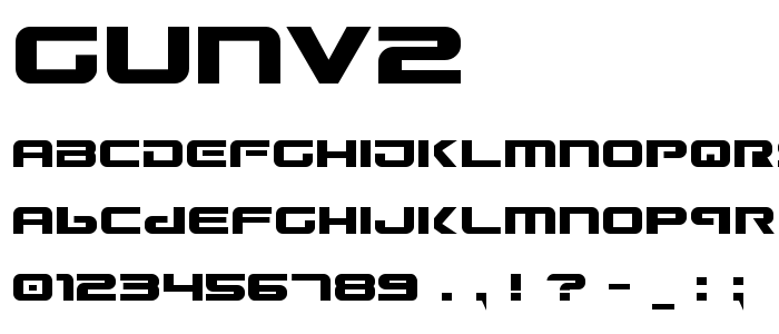 Gunv2 font