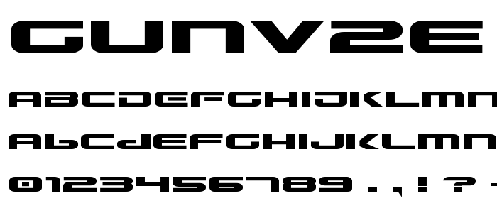 Gunv2e font