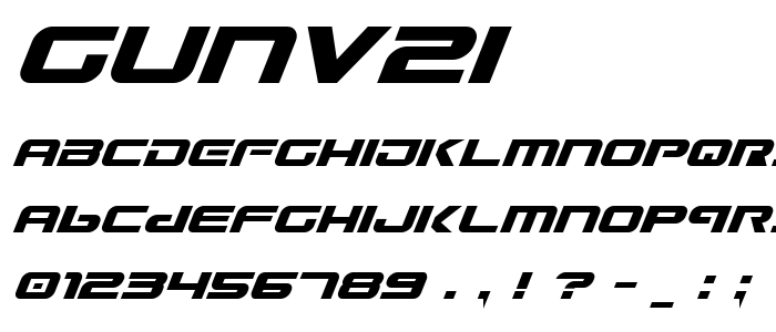 Gunv2i font