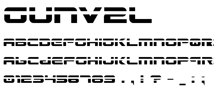 Gunv2l font