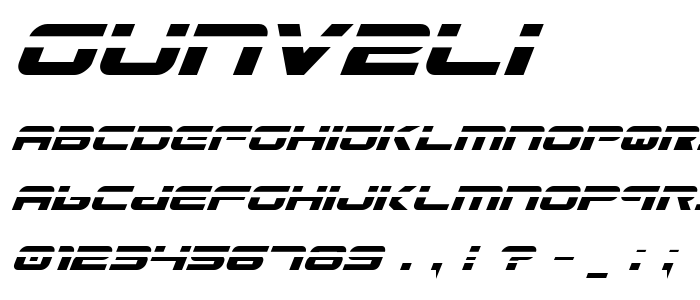 Gunv2li font