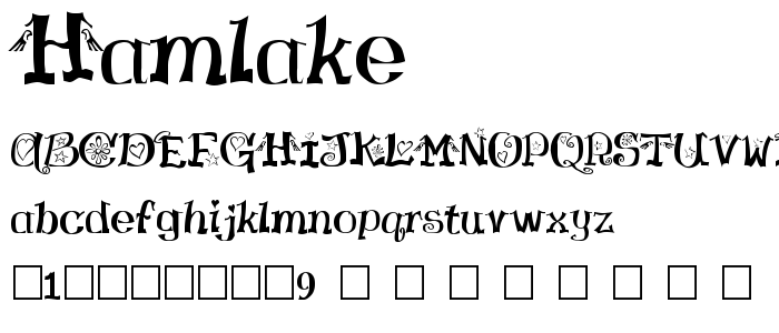 Hamlake font