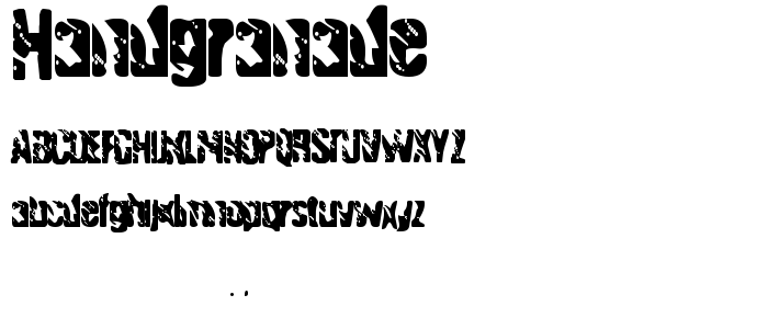 Handgranade____1 font