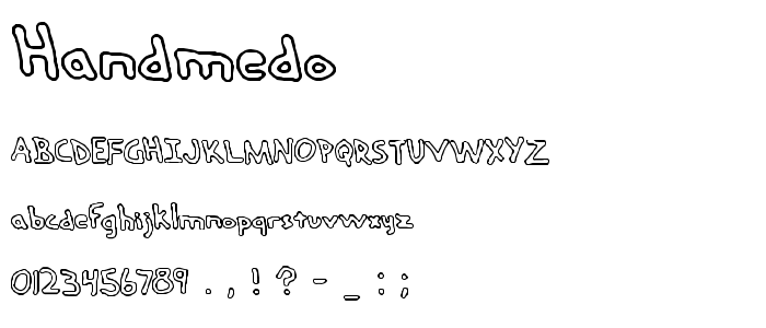 Handmedo font