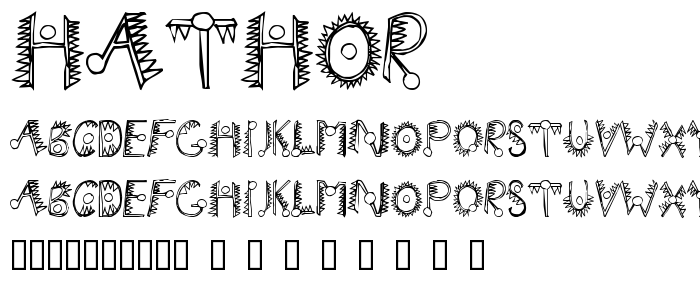 Hathor font