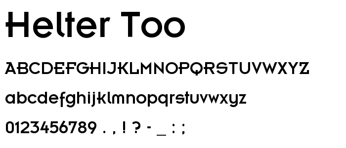 Helter_Too font
