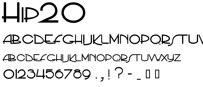 Hip20 font