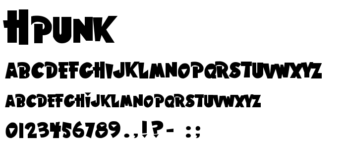 Hpunk font