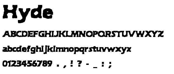 Hyde font