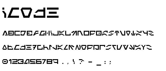Icode font