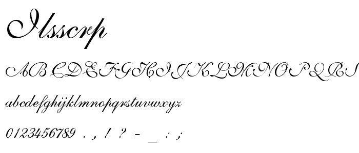 Ilsscrp font