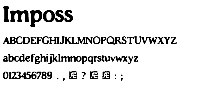 Imposs font