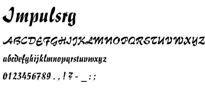 Impulsrg font