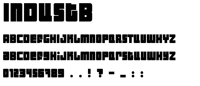 Industb font