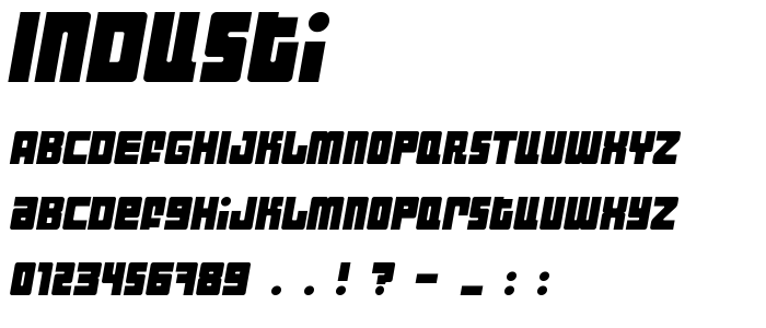 Industi font