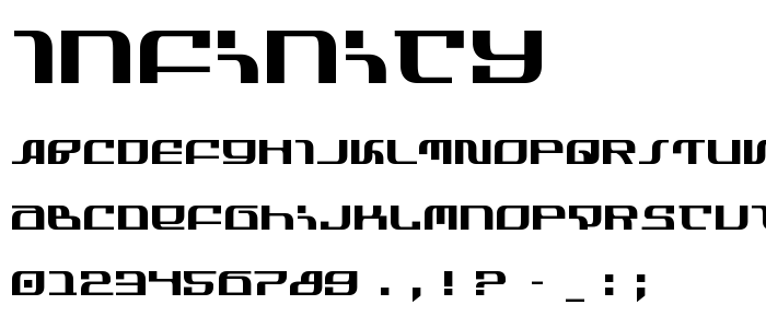 Infinity font