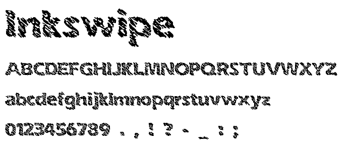 Inkswipe font