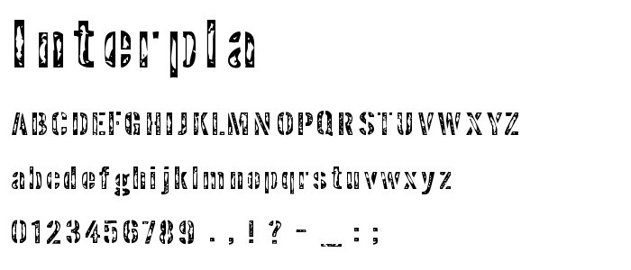 Interpla font