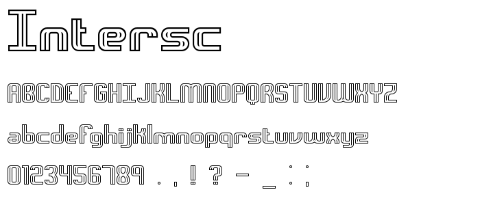 Intersc font