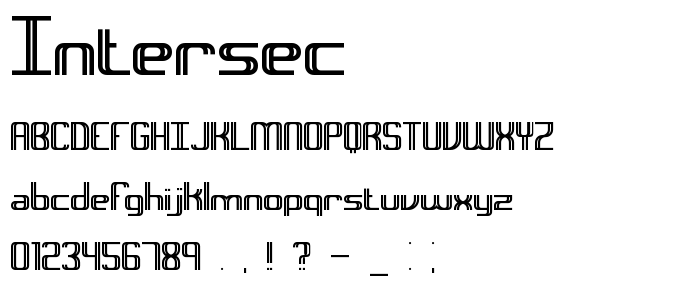 Intersec font