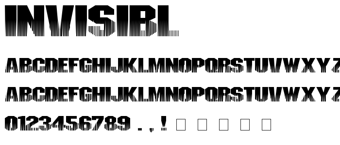 Invisibl font