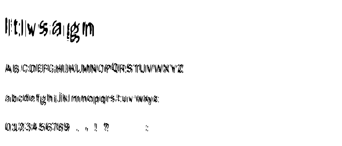 Itlvsagn font