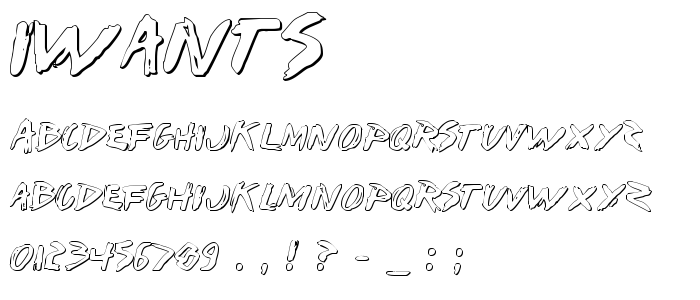 Iwants font