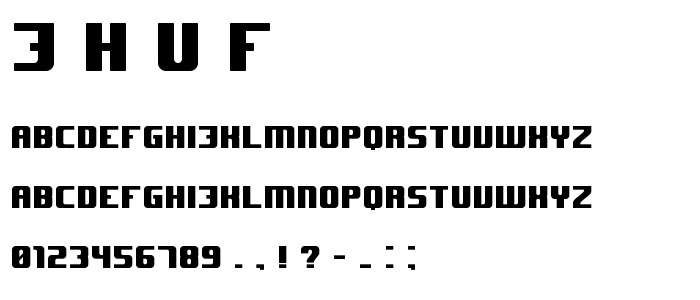 J_H_U_F font