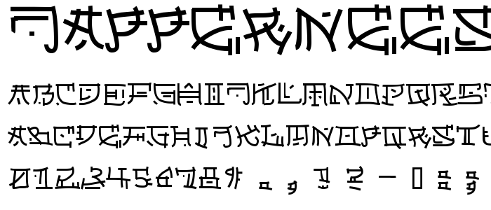 Jappernees font