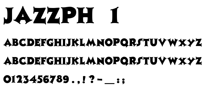 Jazzph___1 font