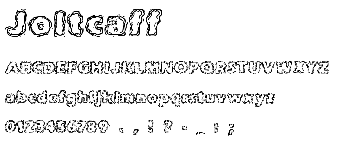 Joltcaff font