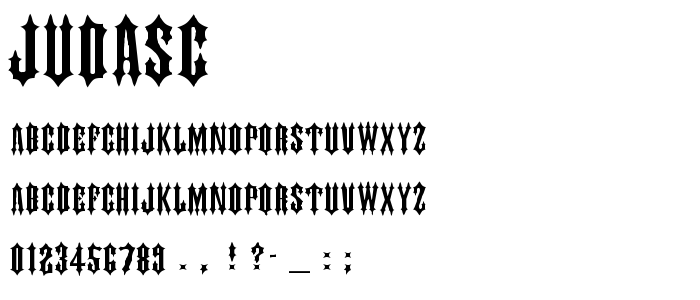 Judasc font